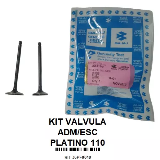 KIT VALVULA ADM/ESC PLATINO 110