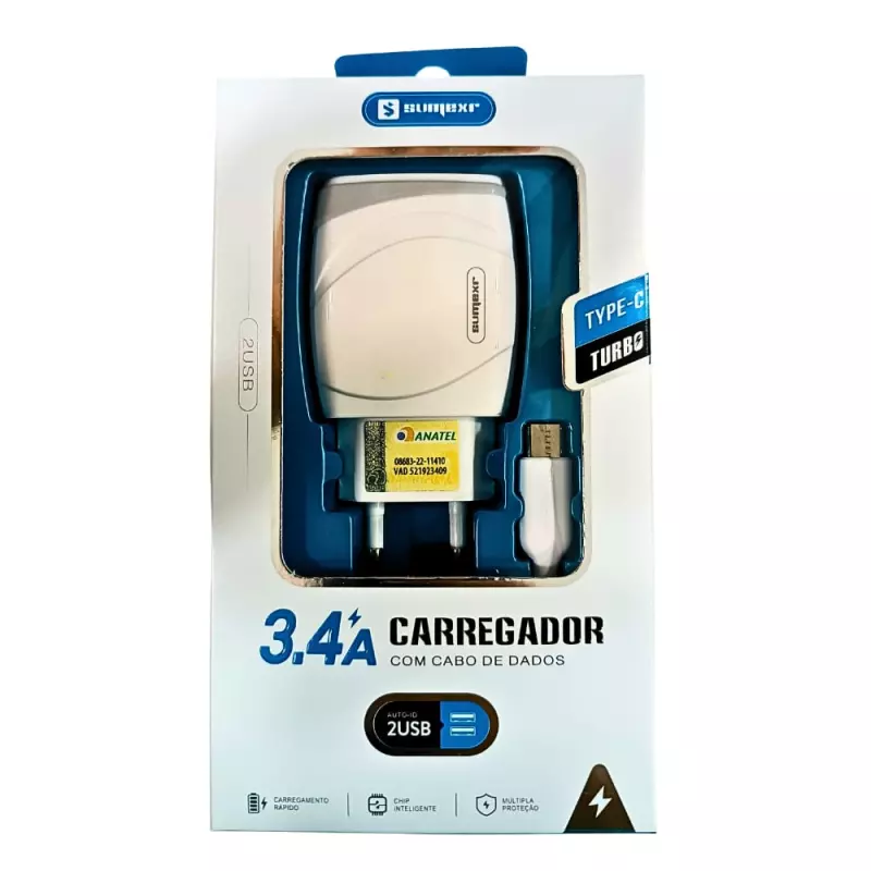 CARREGADOR SUMERX SX-FC18