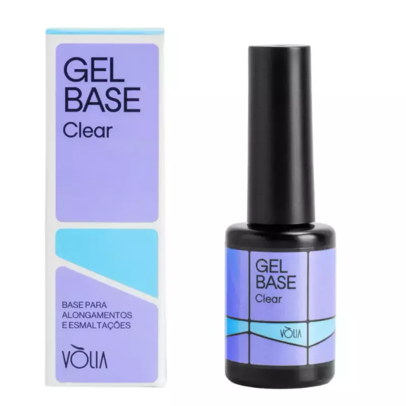 Base gel Volia Clear Frasco Vidro vó