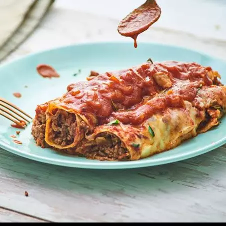 Panqueca com carne moída