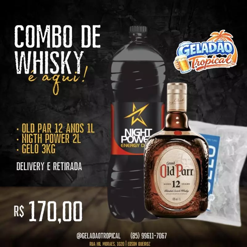 COMBO Old Par 1L+ Energético 2L+Gelo