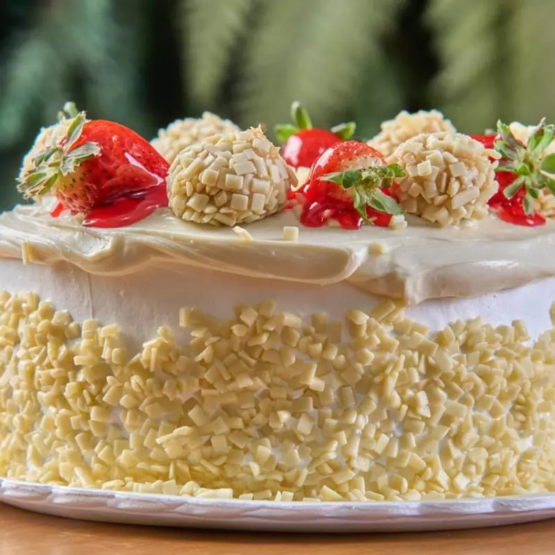 Morango com chocolate Branco