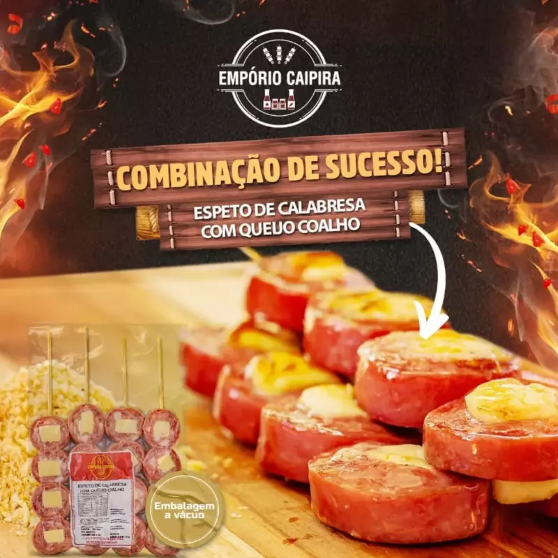 CALABRESA COM QUEIJO COALHO