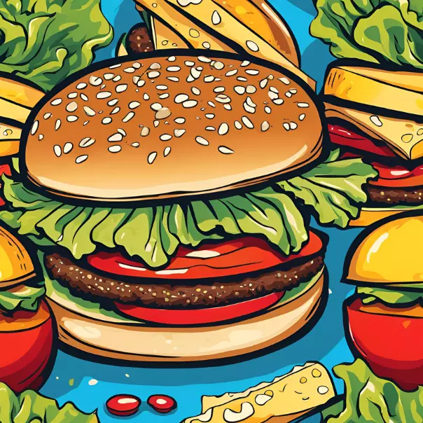 Delicioso hamburguer Comum