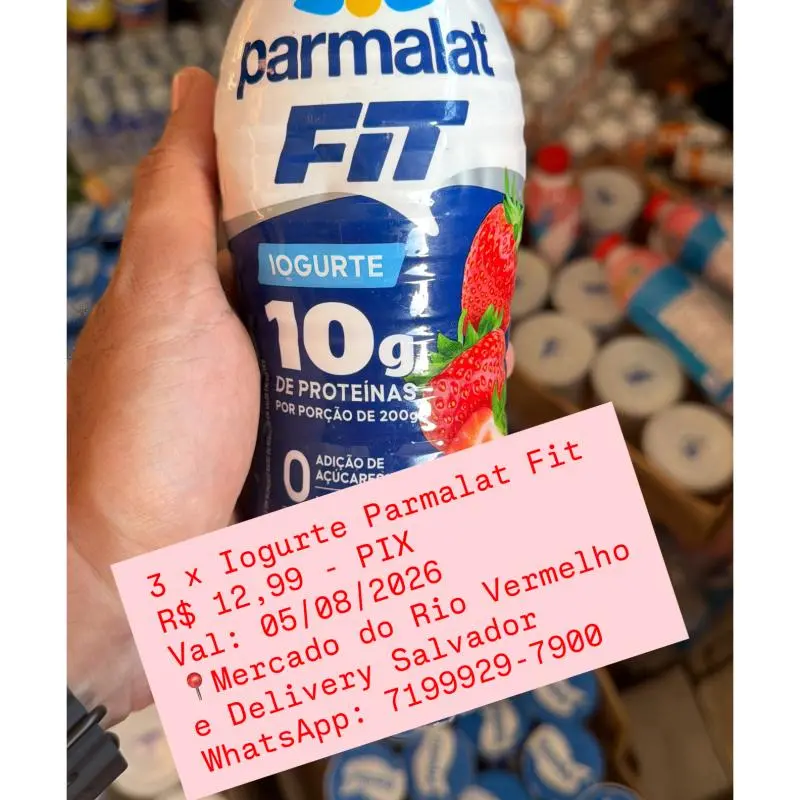 3 x Iogurte Parmalat Fit