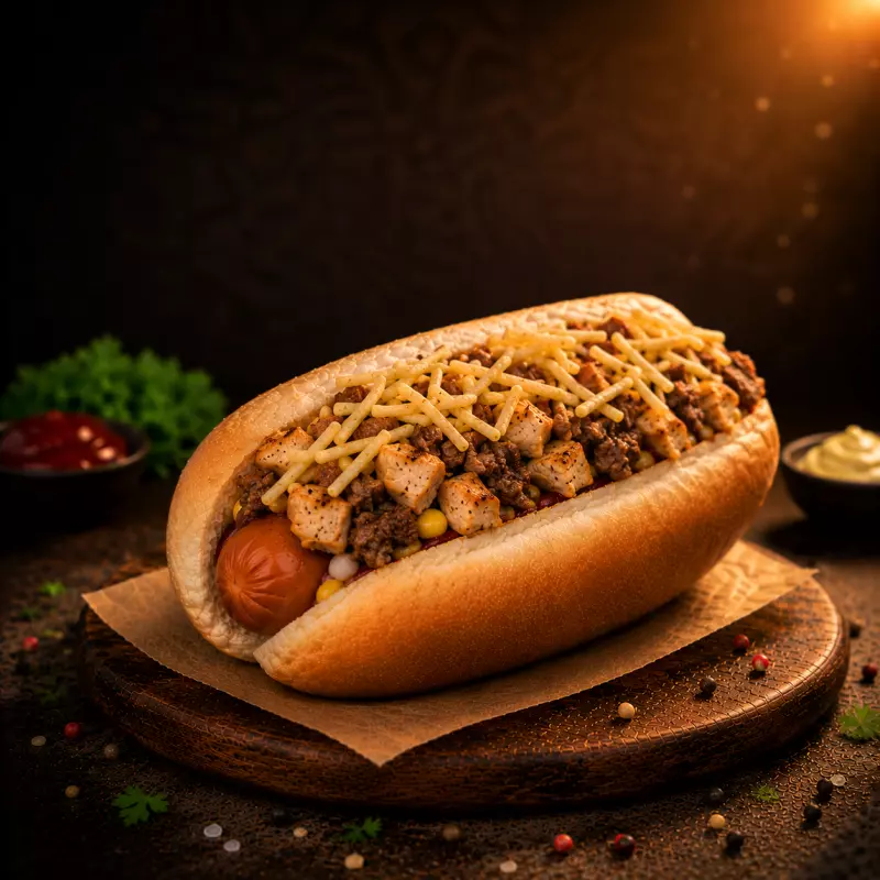 Hot dog Alcatra com Frango