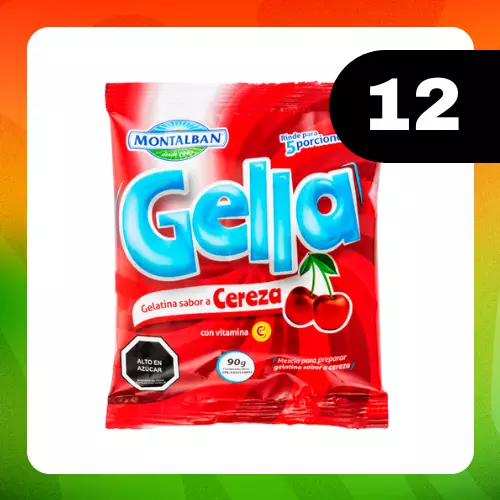 Display Montalbán Gelatina Cereza90g