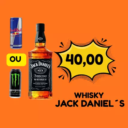 COPÃO JACK DANIELS C/REDBULL/MONSTER