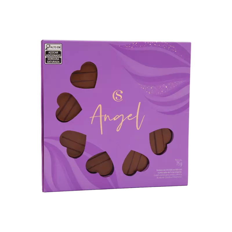 Caixa de Bombom Angel 75g Coração