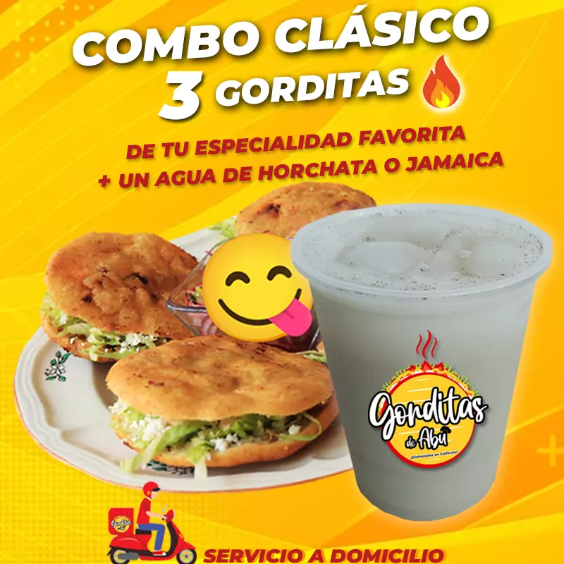 Combo Clásico (3pzas + agua)