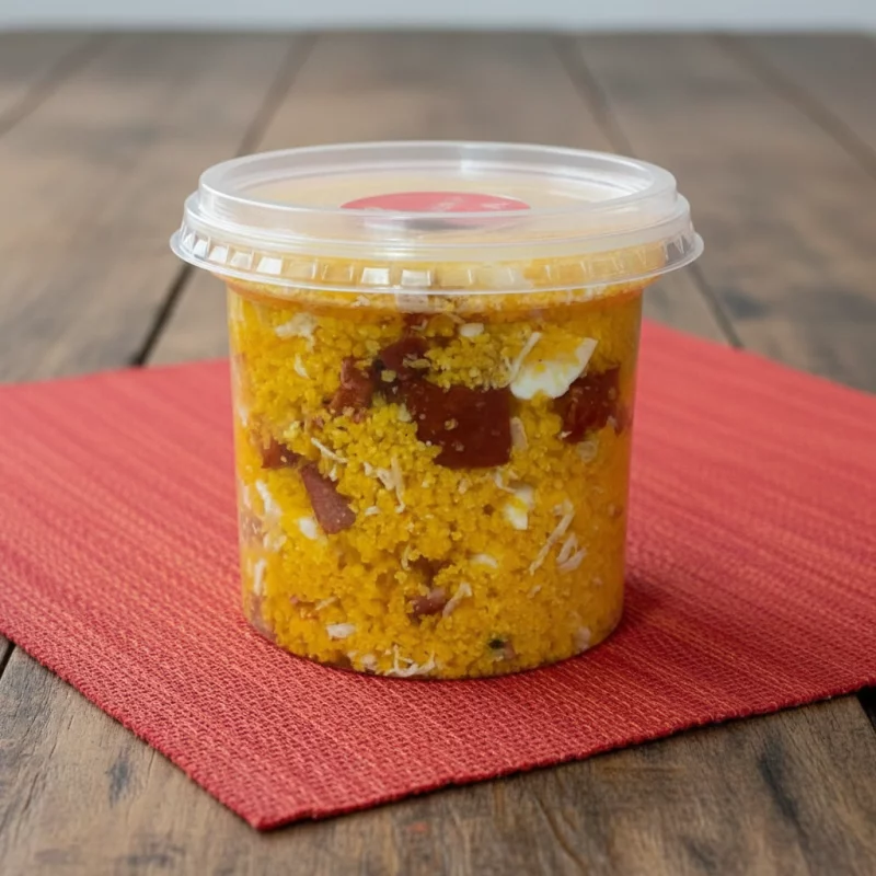 Cuscuz Recheado no Pote