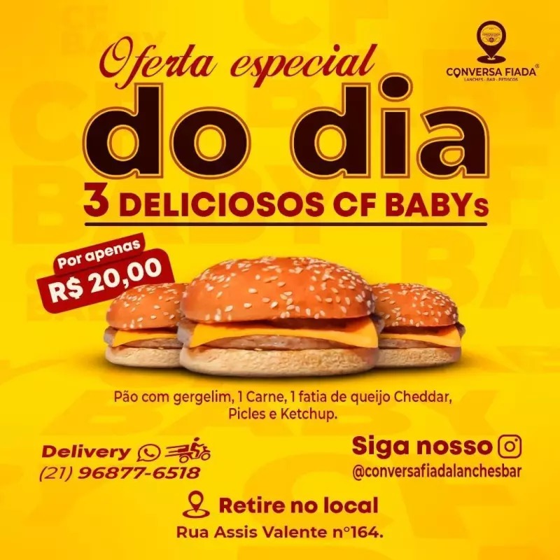 Oferta Especial (3 CF Babys)🍔🍔🍔