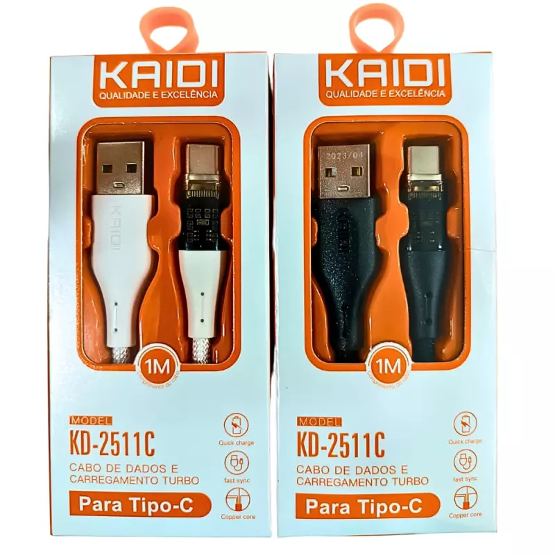 CABO DE DADOS KAIDI TIPO-C KD2511C