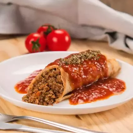 Panqueca carne fit