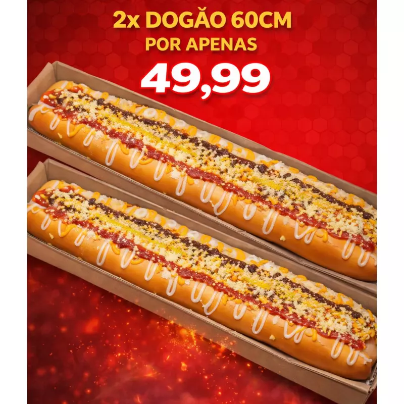 2X DOGÃO 60CM