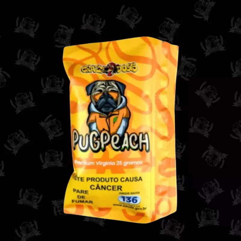 Tabaco Crazy Dogs Pug Pessego 25g