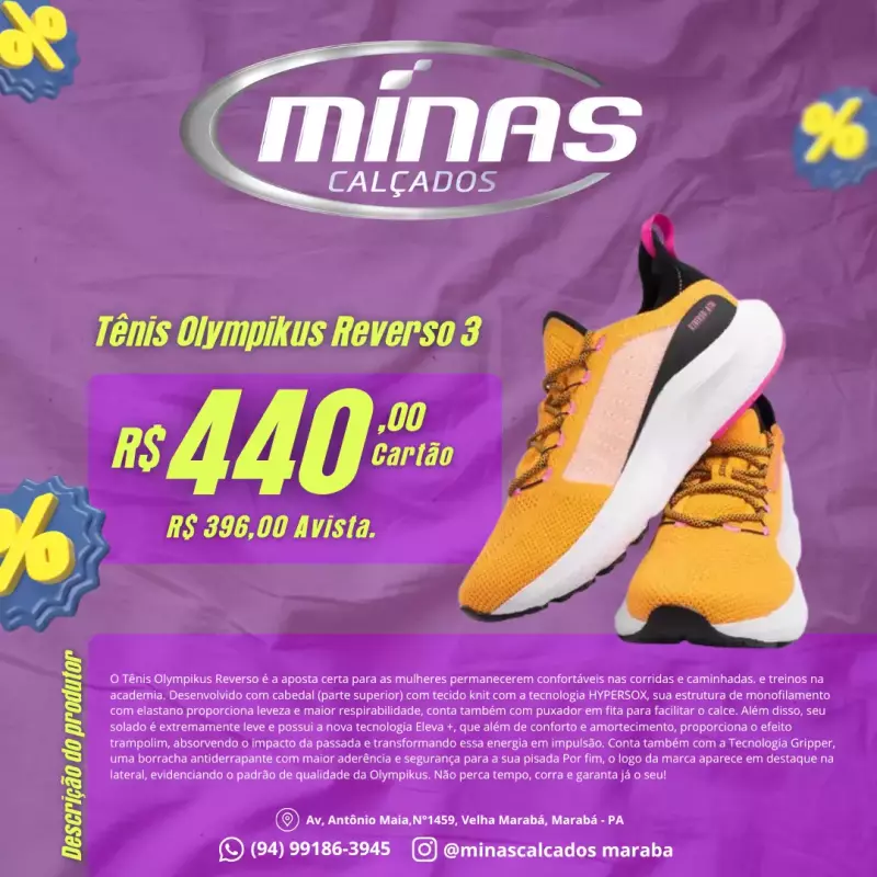 Tênis Olympikus Reverso 3 RF:432024