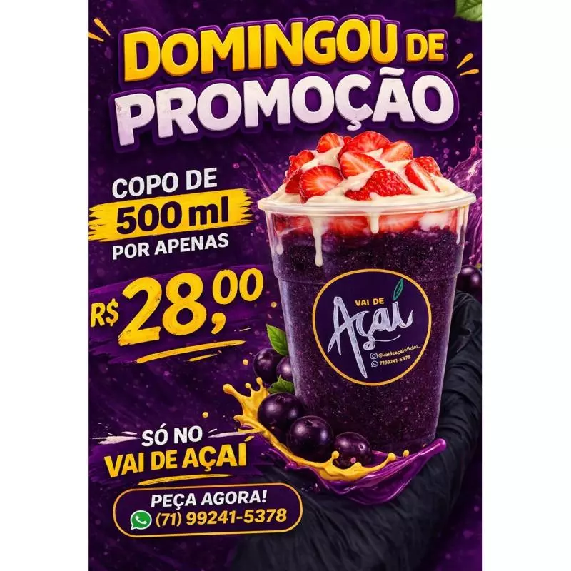 DOMINGOU DE PROMOÇÃO COPO 500 ml