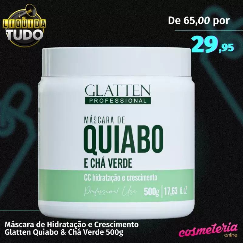 Glatten Máscara Quiabo 500g
