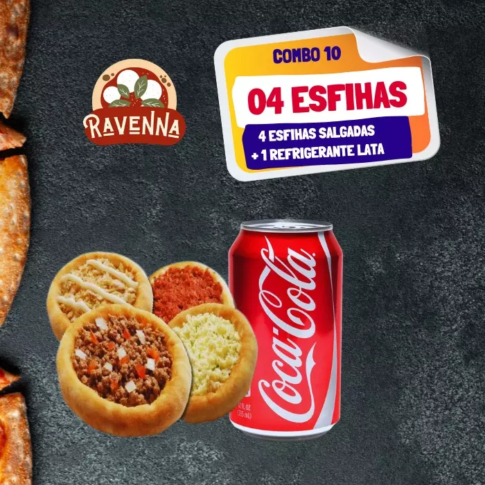 COMBO ESFIHA nº 10 (04 ESFI.+ REFRI)