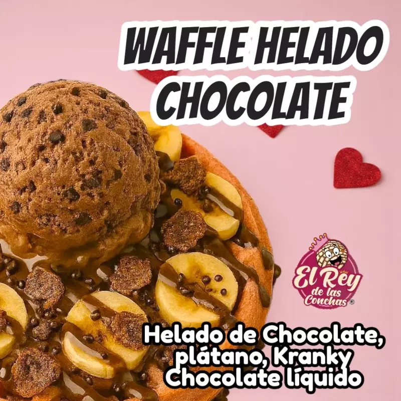 Waffle de Helado Chocolate