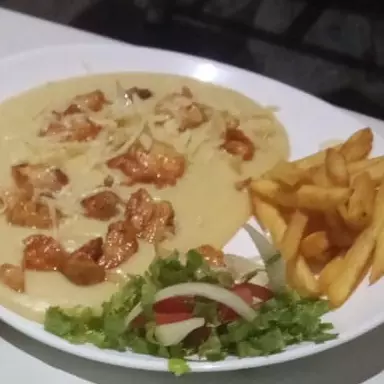 Pirão de Aipim P c/ Frango