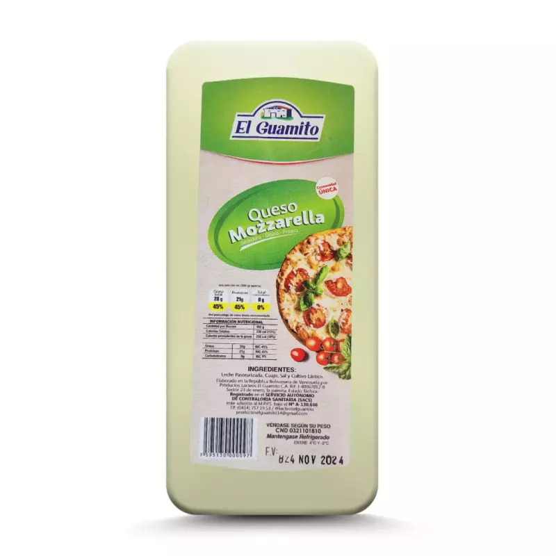 QUESO MOZZARELLA EL GUAMITO