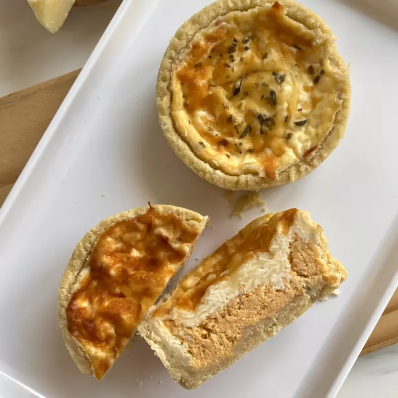 Quiche de frango cremoso
