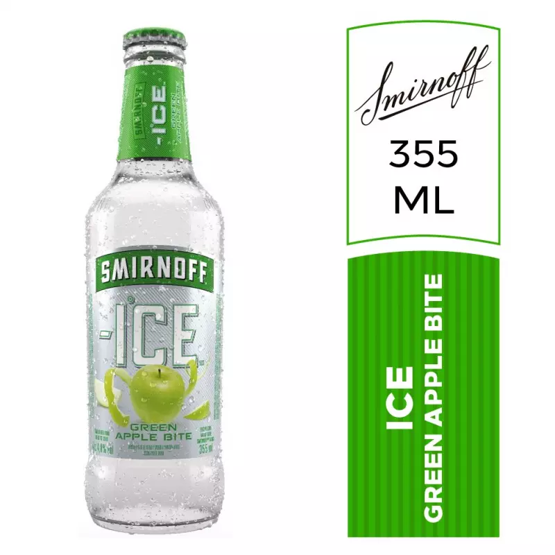 SMIRNOFF VODKA ICE GREEN APPLE