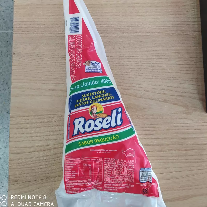 BISNAGA ROSELI SABOR REQUEIJÃO 400G