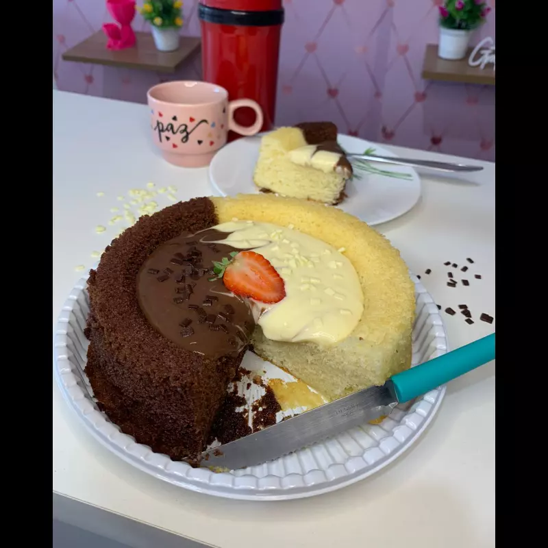 Bolo piscinha 2 amores