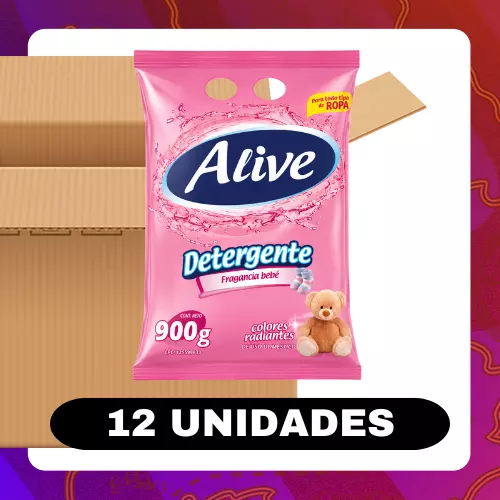 Bulto Alive Detergente BB Rosa 900g