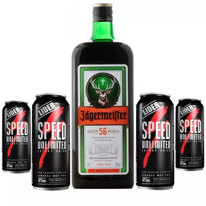 Combo Licor Jagermeister 1,75lts