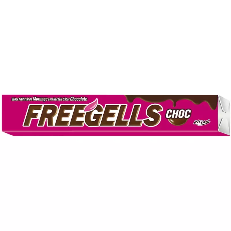 Freegells Morango com Chocolate