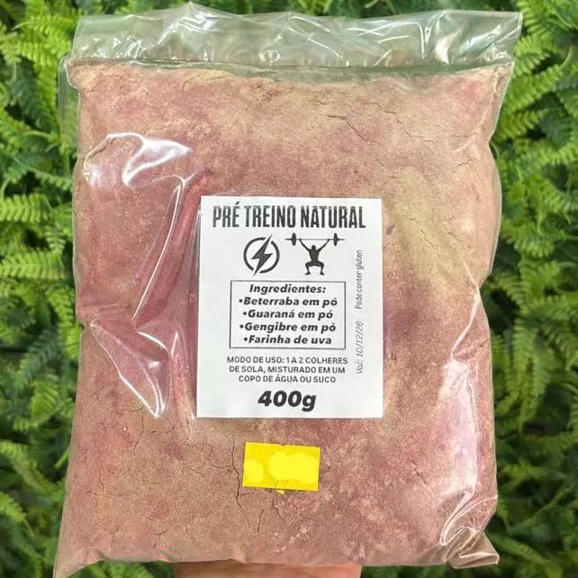 Pré treino natural 1 400g