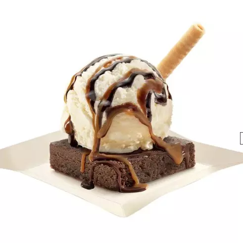 Brownie con Helado