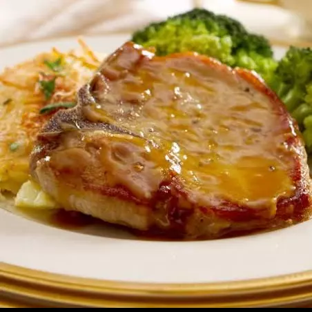 Chuleta con pastel de Papa