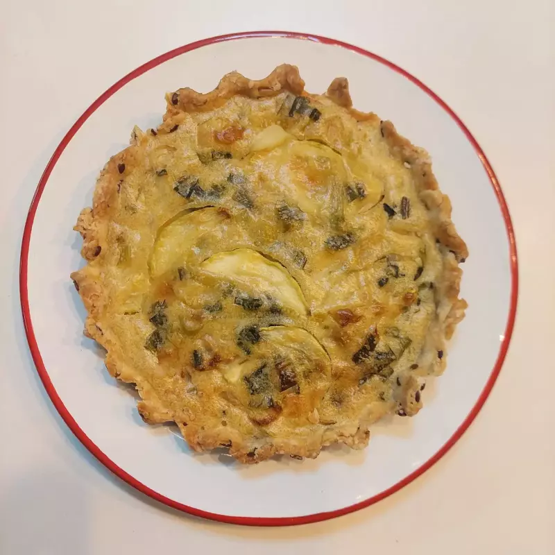 Tarta de  puerros & zapallito