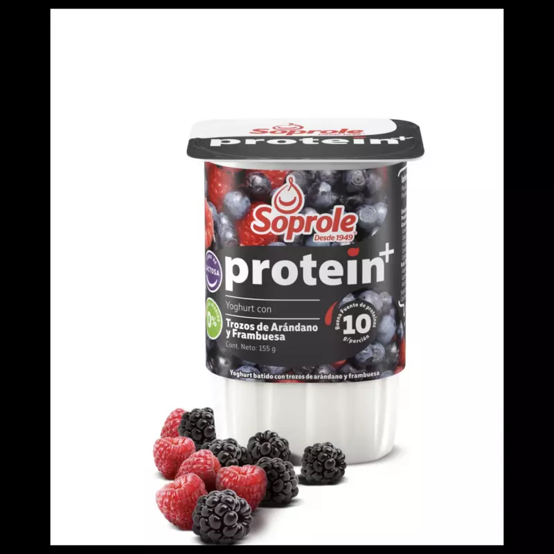 Yoghurt protein trozos aránd/frutill