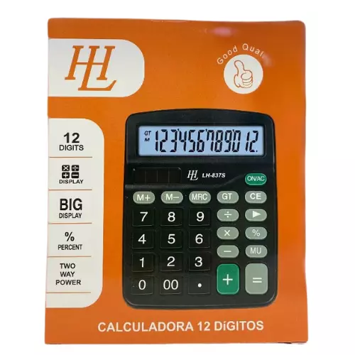 CALCULADORA 12 DIGITOS LH-837S