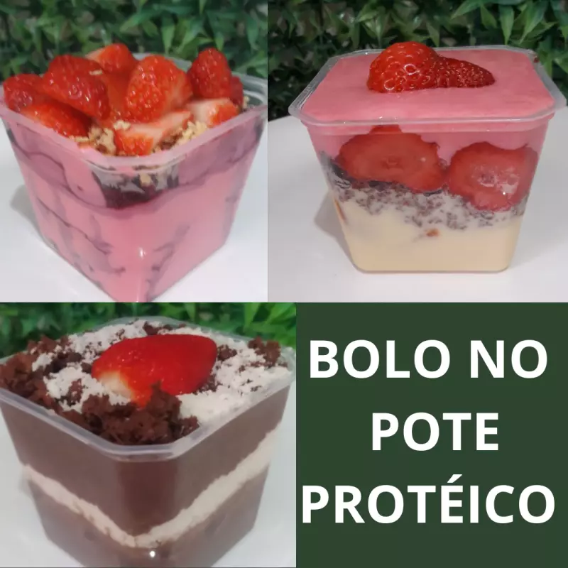 Bolo no Pote PROTÉICO