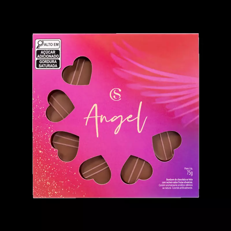 Caixa angel coração 75g