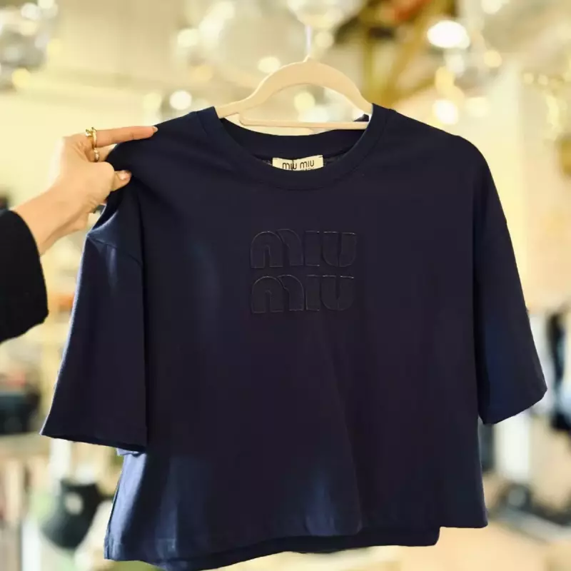 MINI T-SHIRT MIUMIU AZUL