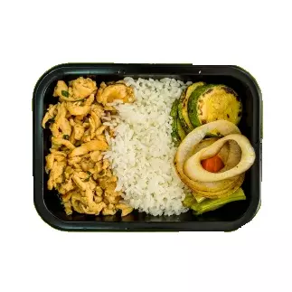 FRANGO COM ARROZ INTEGRAL
