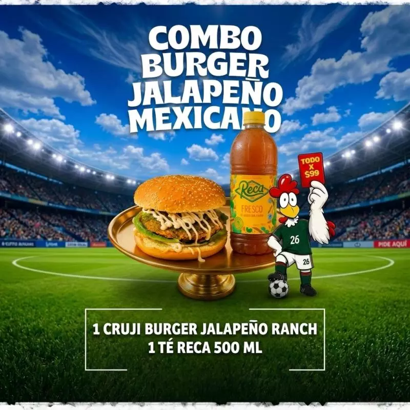 Combo Burger Jalapeño 🍔⚽️