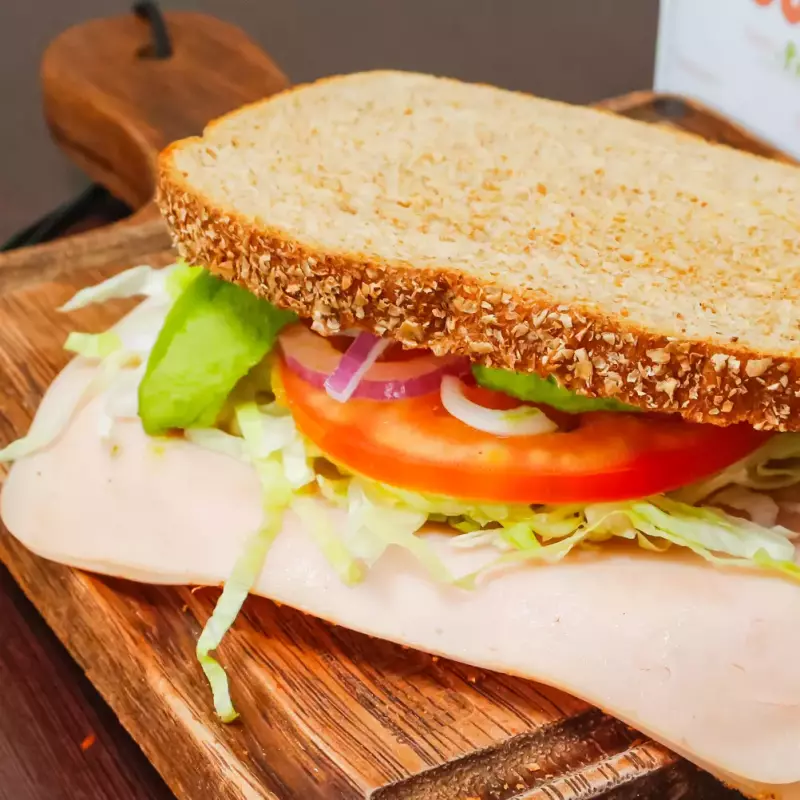 Sandwich de pechuga de pavo
