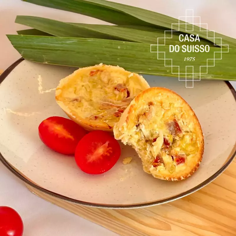 QUICHE ALHO PORÓ C/ TOMATE SECO