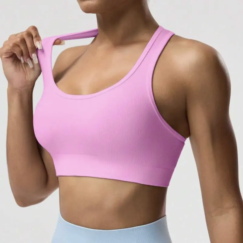 Top deportivo rosa