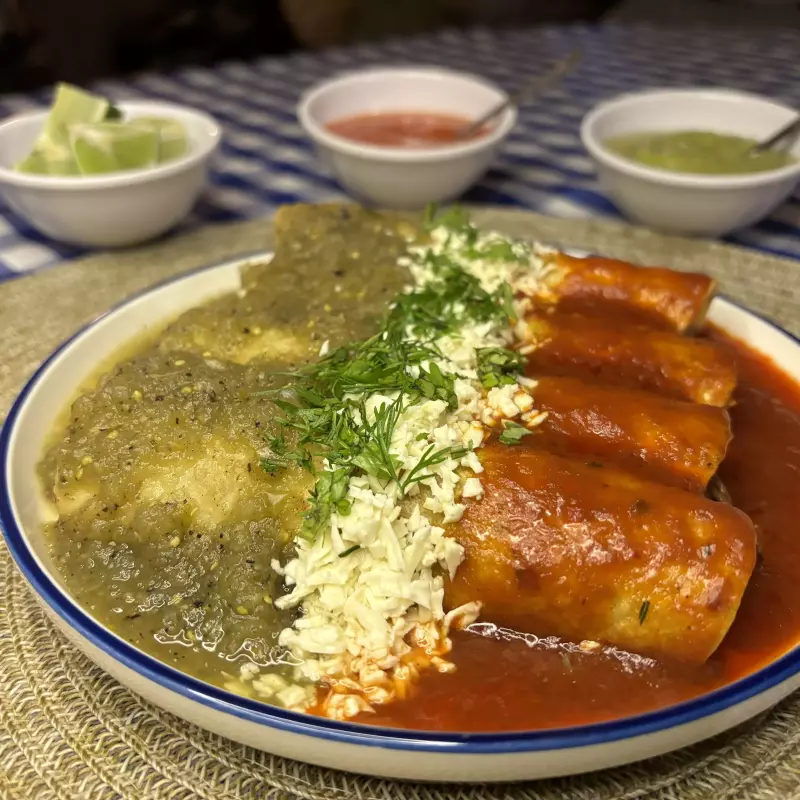 Enchiladas divorciadas