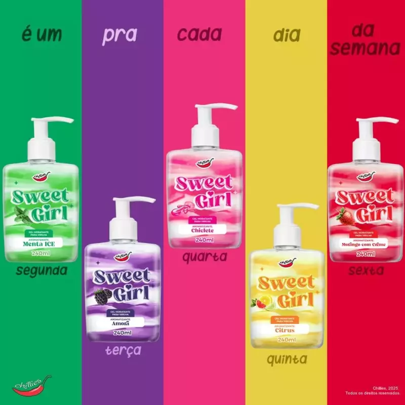 KIT SWEET GIRL - 5 HIDRATANTES